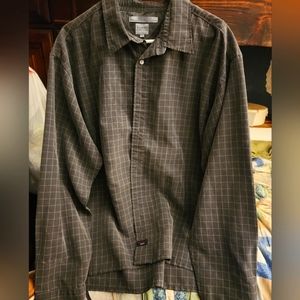 Tommy Jeans by Tommy Hilfiger Mens XL L.sleeve button-up grey/white Dress Shirt